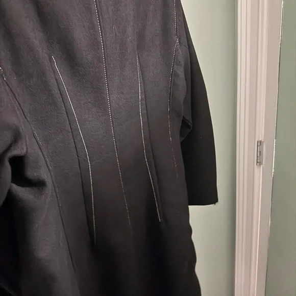 Anthropologie Black Trench Coat - Picture 5 of 5